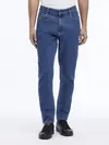 Calvin Klein TAPERED FIT MID BLUE, 1A7 Mavi Erkek Jean Pantolon