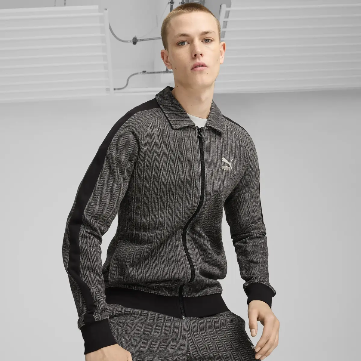Puma T7 Track Jacket Gri Erkek Ceket