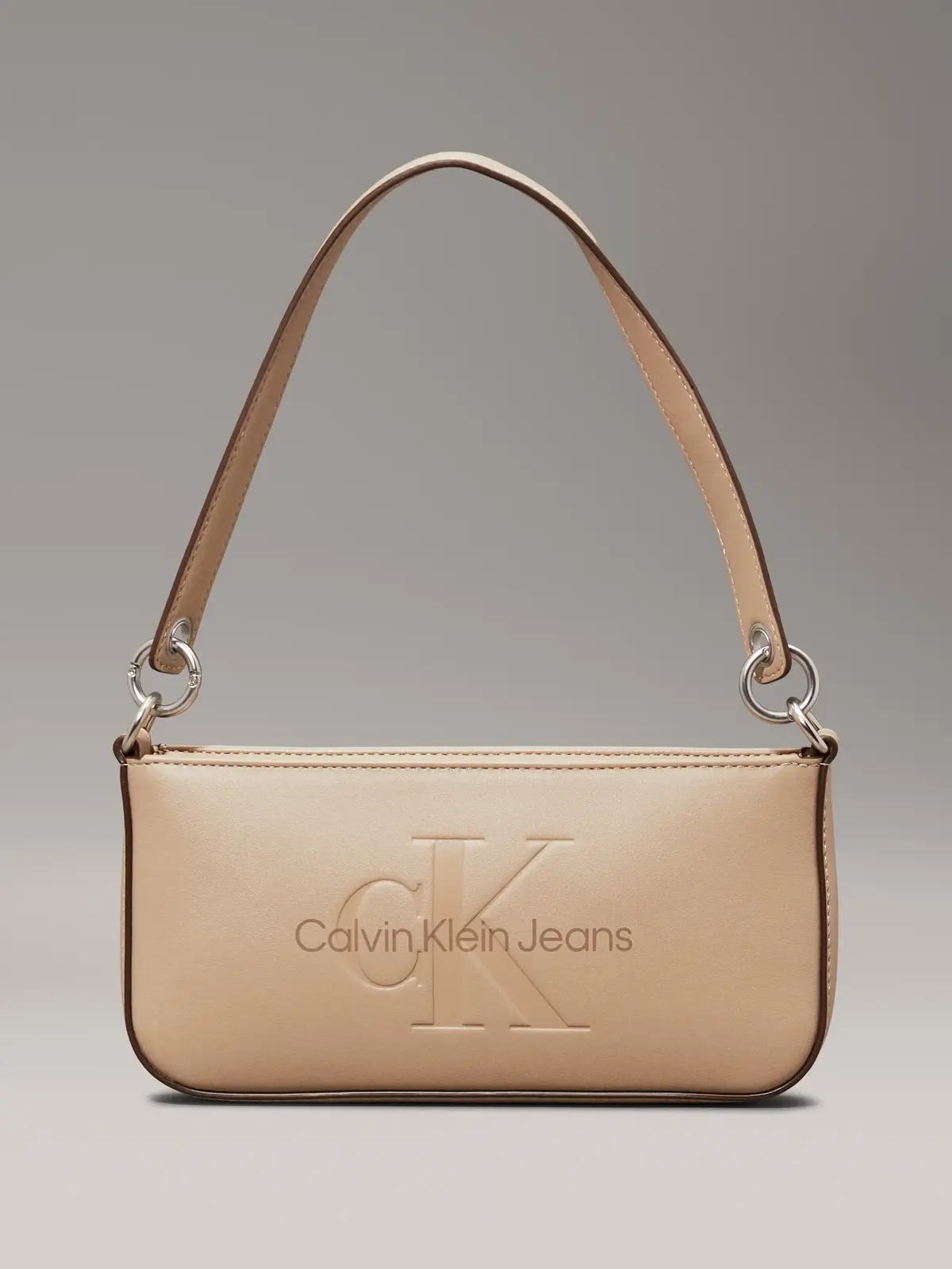 Calvin Klein SCULPTED SHOULDER PO, PBF Bej Kadın Çanta