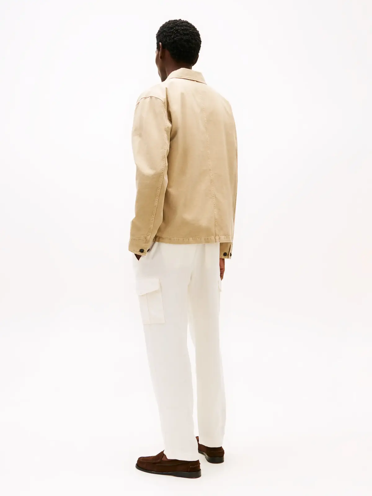 Tommy Hilfiger GARMENT DYE CHORE JA, RBT Bej Erkek Ceket