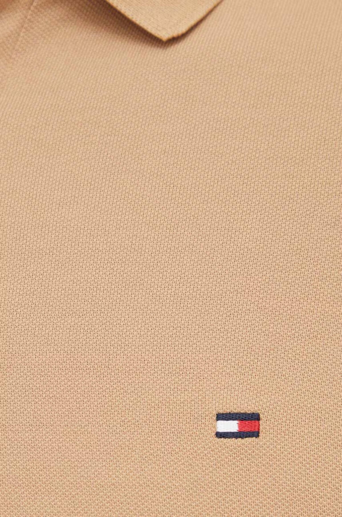 Tommy Hilfiger 1985 SLIM POLO, RBL Krem Erkek T-Shirt