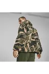 Puma Sherpa Hooded AOP Jacket Yeşil Erkek Ceket