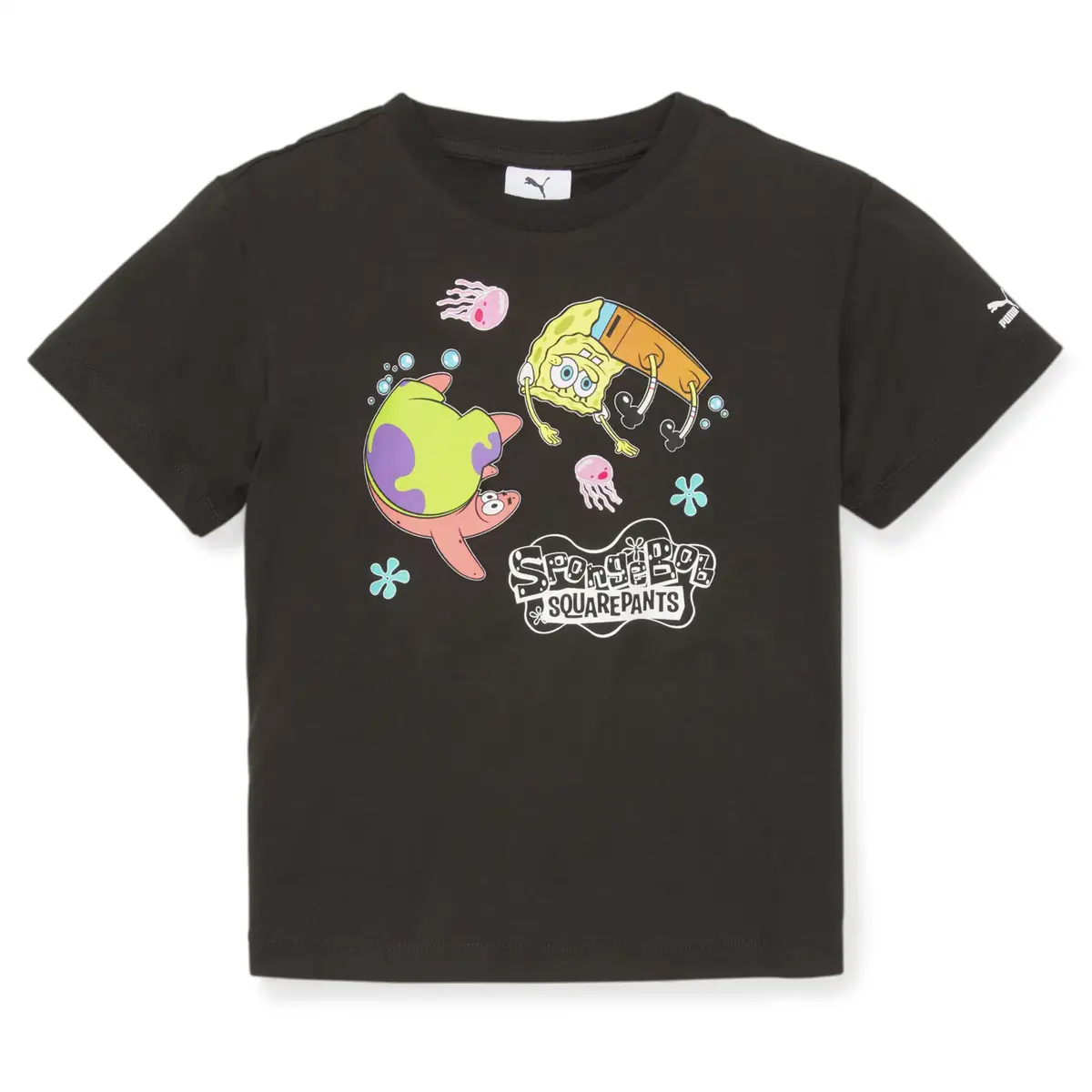 PUMA x SPONGEBOB Tee Siyah Çocuk T-Shirt
