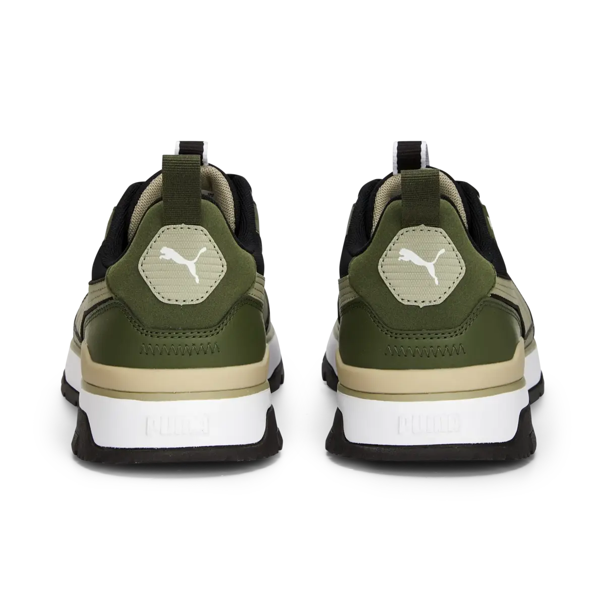 Puma R78 Trek Green Moss-Birch Tree-PUMA Blac Yeşil Unisex Koşu Ayakkabısı