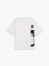 Calvin Klein GLITCHED MONOGRAM T- Erkek Beyaz T-Shirt