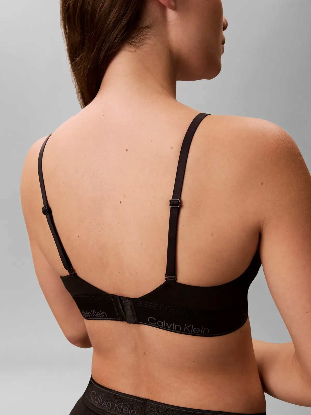 Calvin Klein LIGHTLY LINED TRIANG Siyah Hafif Astarlı Üçgen Bralet