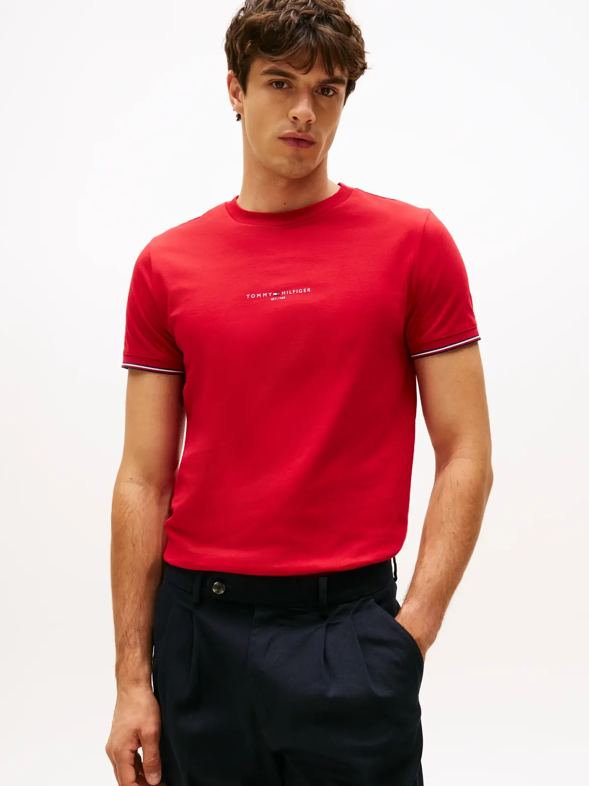TOMMY LOGO TIPPED TE, XLD