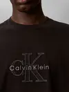 Calvin Klein SS 16S LINEN APPLIQU, UB1 Siyah Erkek T-Shirt