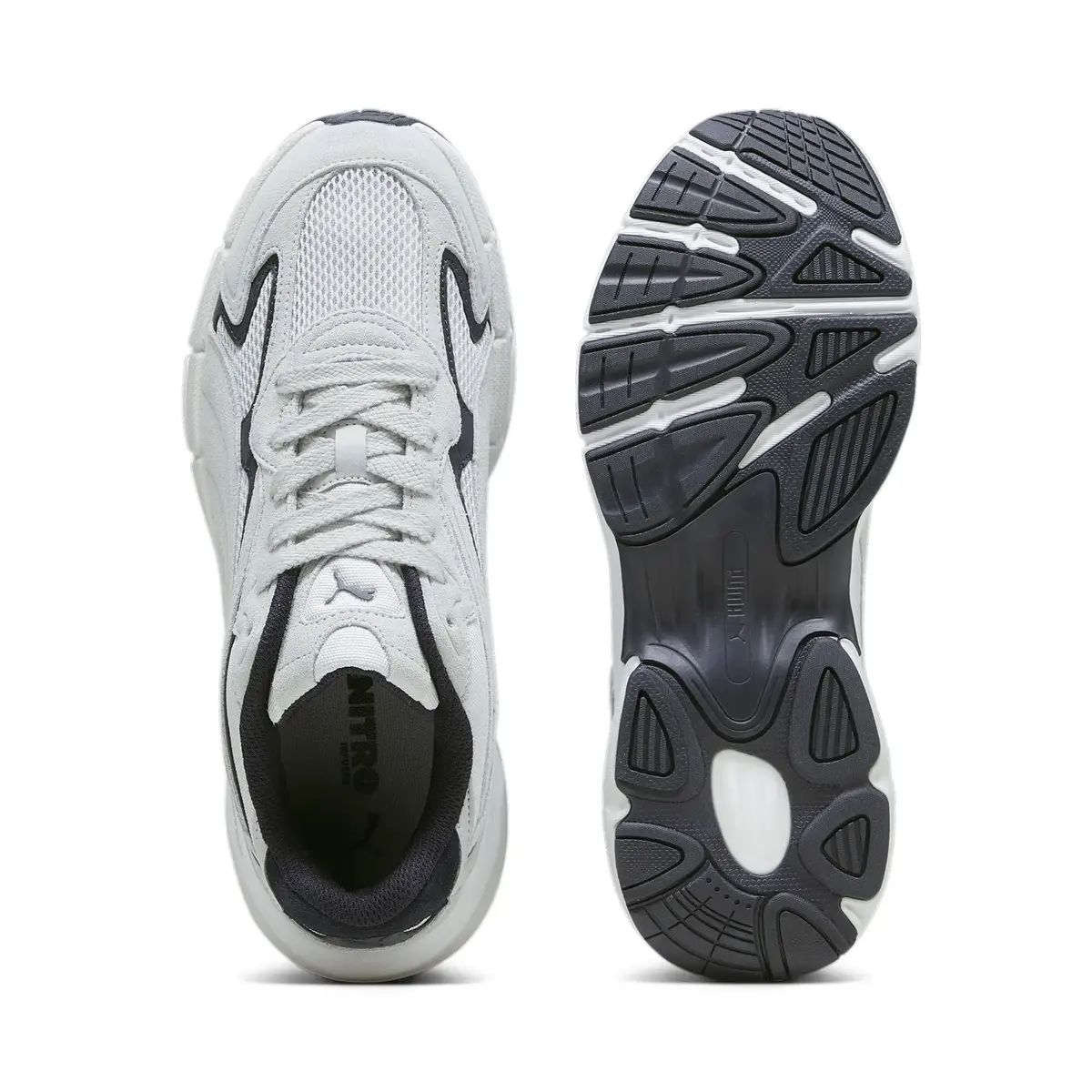 Puma Teveris NITRO Ash Gray-New Navy Gri Erkek Günlük Spor Ayakkabı