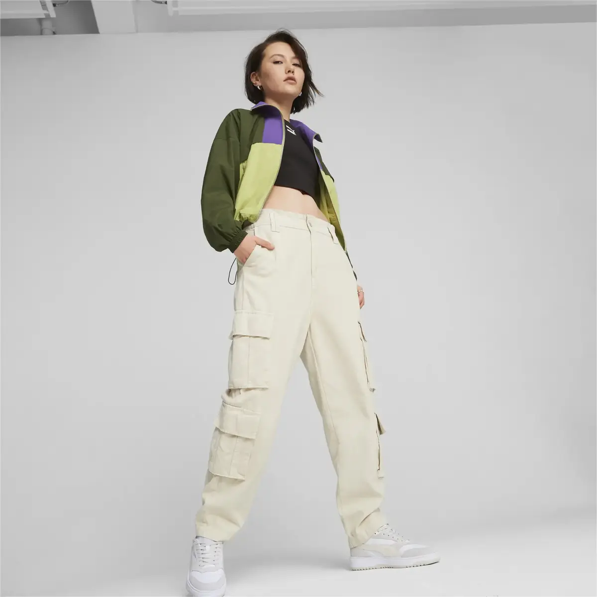 Puma INFUSE Woven Jacket Yeşil Kadın Ceket