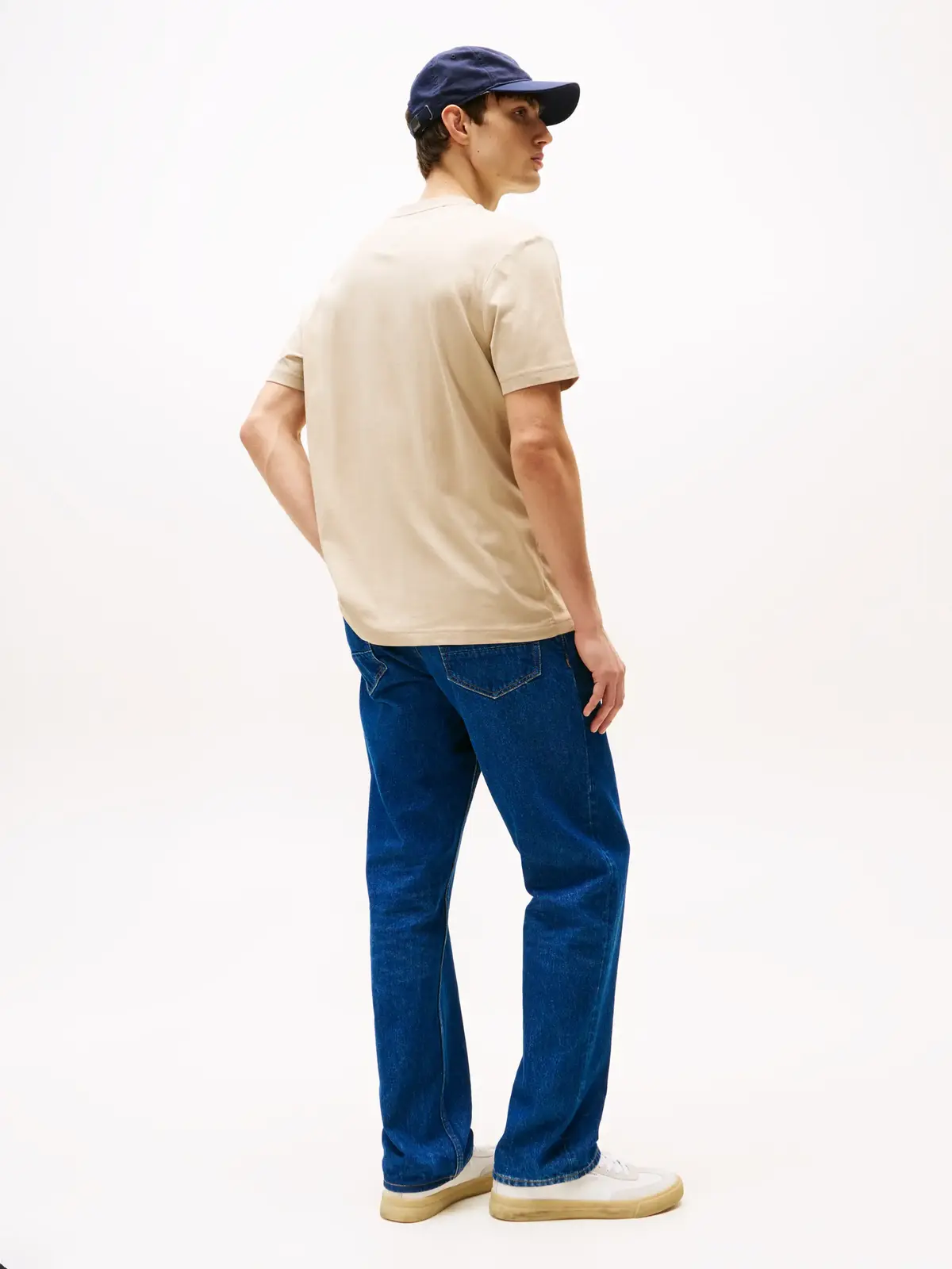 Tommy Hilfiger HILFIGER CENTER STAC, RBT Bej Erkek T-Shirt & Polo