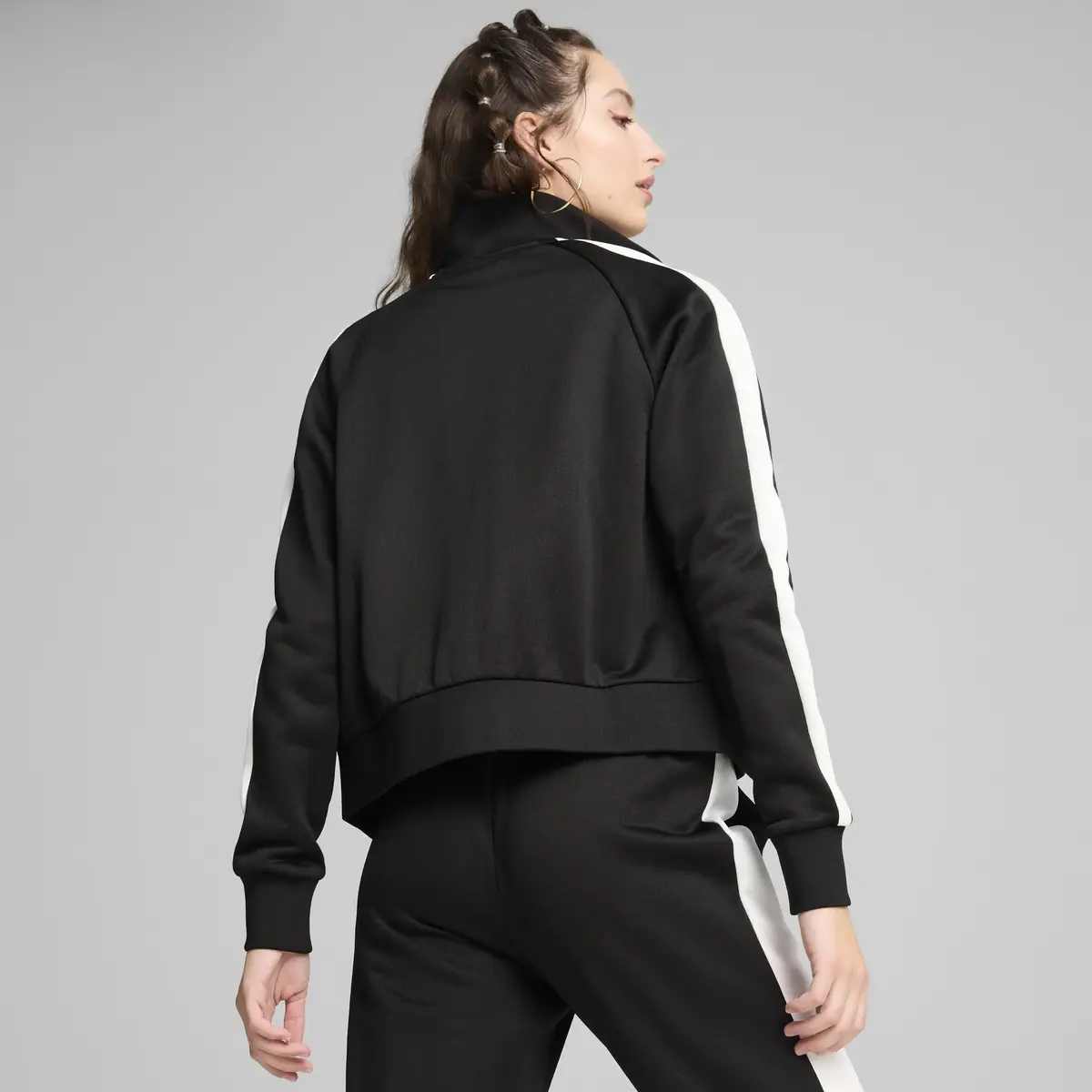 Puma ICONIC T7 Track Jacket Siyah Kadın Sweatshirt