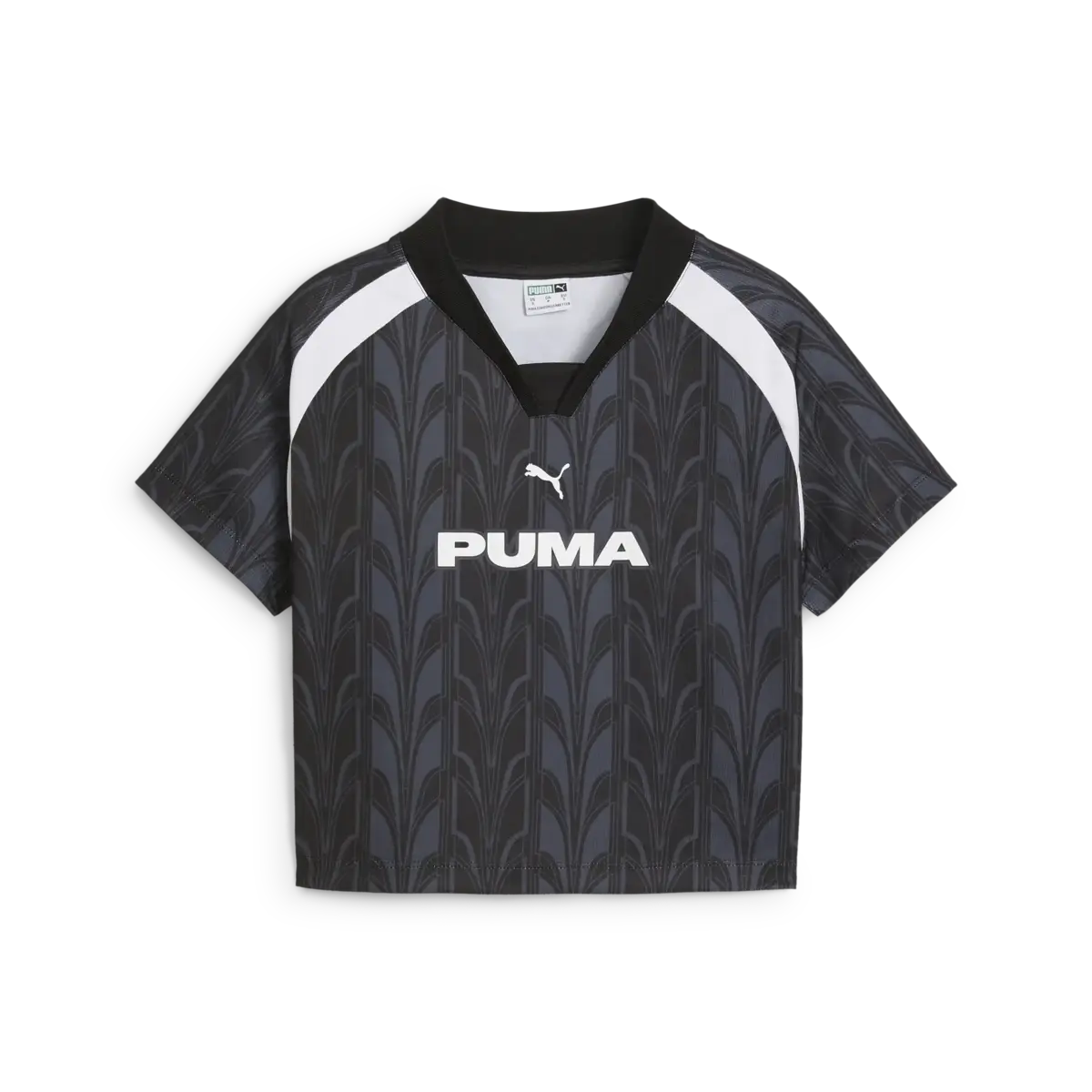 Puma FOOTBALL JERSEY Baby Tee Siyah Kadın T-Shirt & Polo