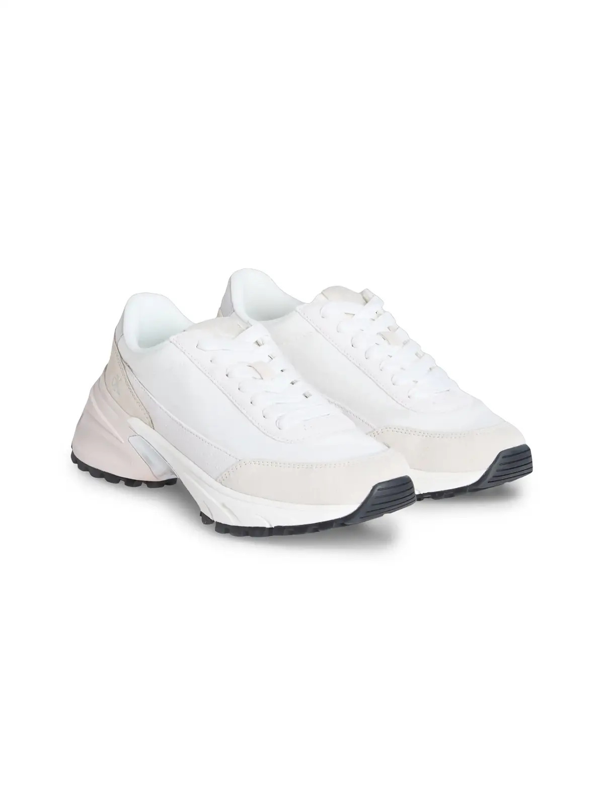 Calvin Klein HIKE RUNNER MG NYLON, 02R Beyaz Kadın Spor Ayakkabı & Sneaker