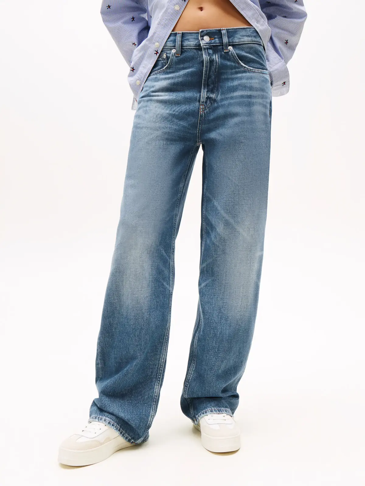 Tommy Hilfiger TOMMY GIRL LR RLXD D, 1A4 Mavi Erkek Jean Pantolon