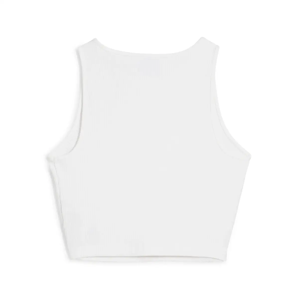 Puma WARDROBE ESS Ribbed Crop Top Beyaz Kadın Crop