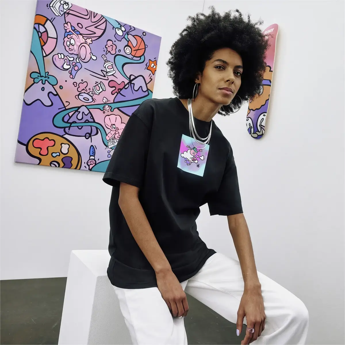 Puma PUMA X 8ENJAMIN Tee Siyah Erkek T-Shirt