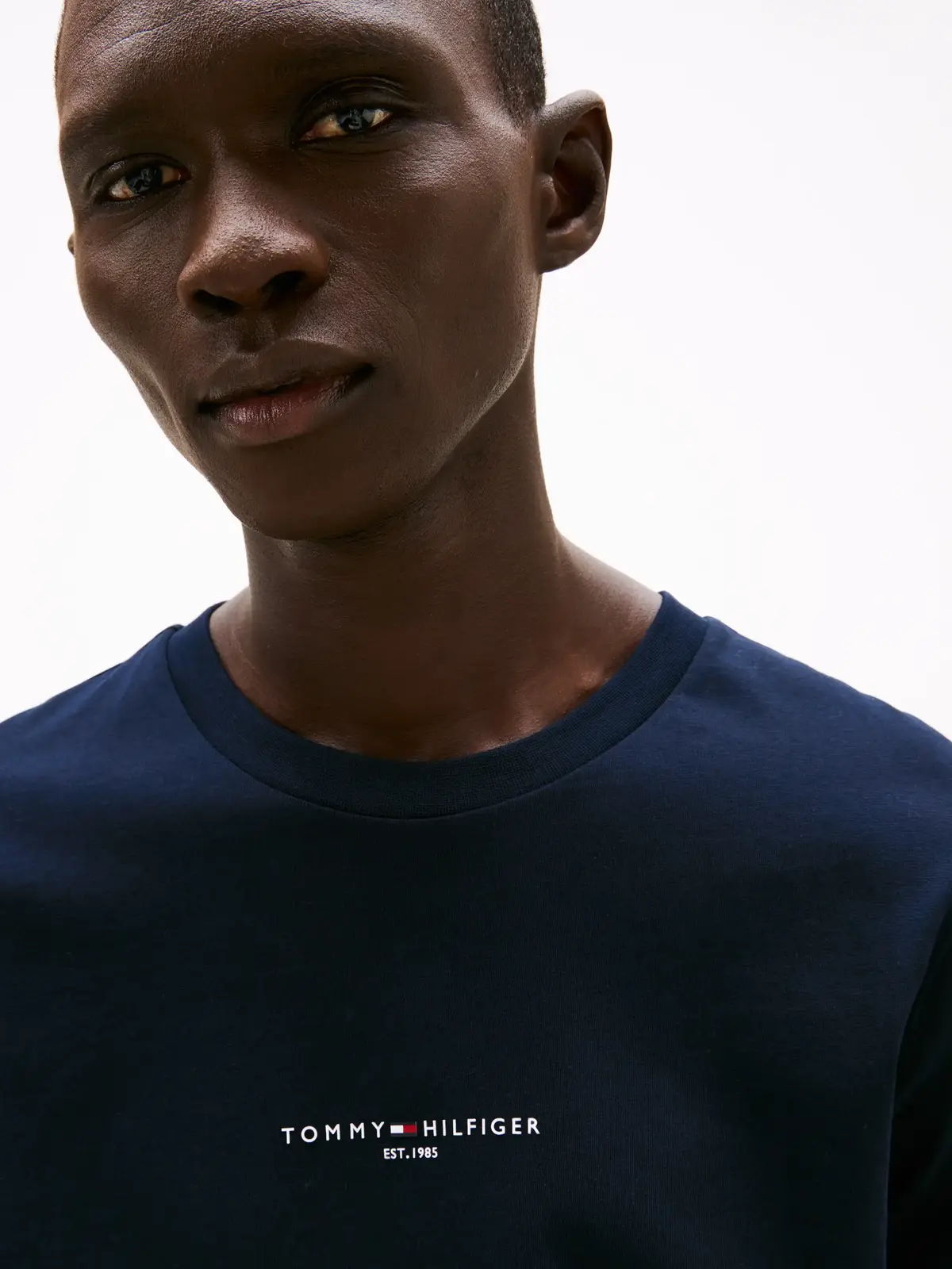 Tommy Hilfiger TOMMY LOGO TIPPED TE, DW5 Siyah Erkek T-Shirt & Polo