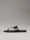 Calvin Klein FLAT SANDAL TOEPOST, 0GJ Siyah Kadın Terlik