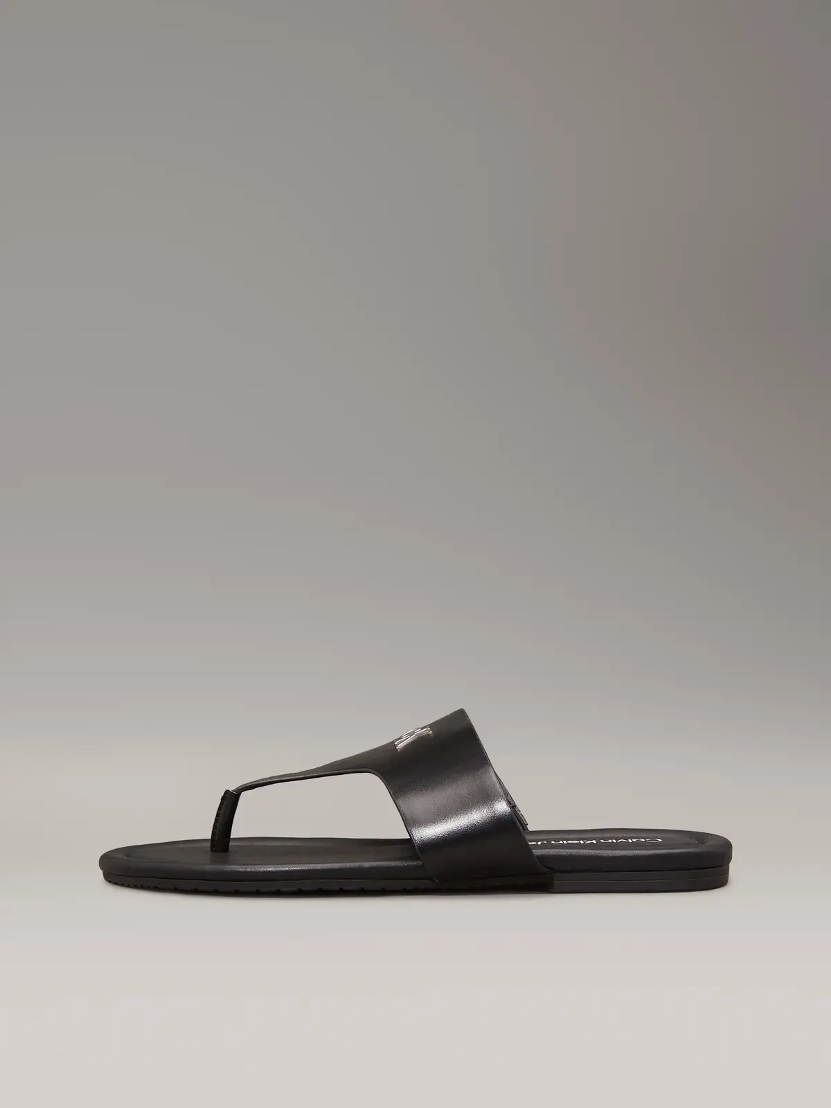 Calvin Klein FLAT SANDAL TOEPOST, 0GJ Siyah Kadın Terlik