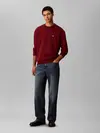 Calvin Klein LS EU 350TERRY MONOG Bordo Erkek Sweatshirt