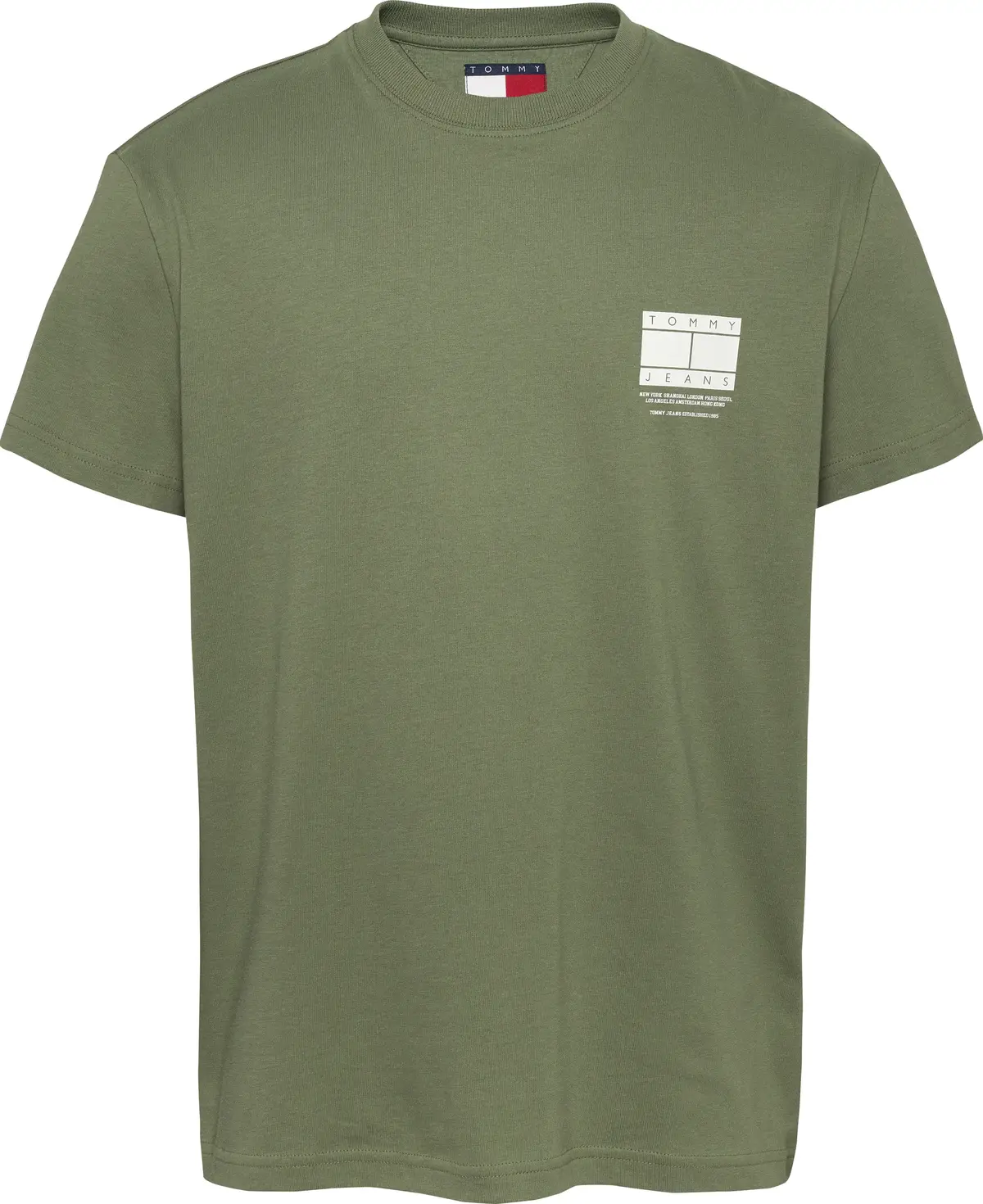 Tommy Hilfiger TJM REG DNA GRAPHIC, MR6 Yeşil Erkek T-Shirt & Polo