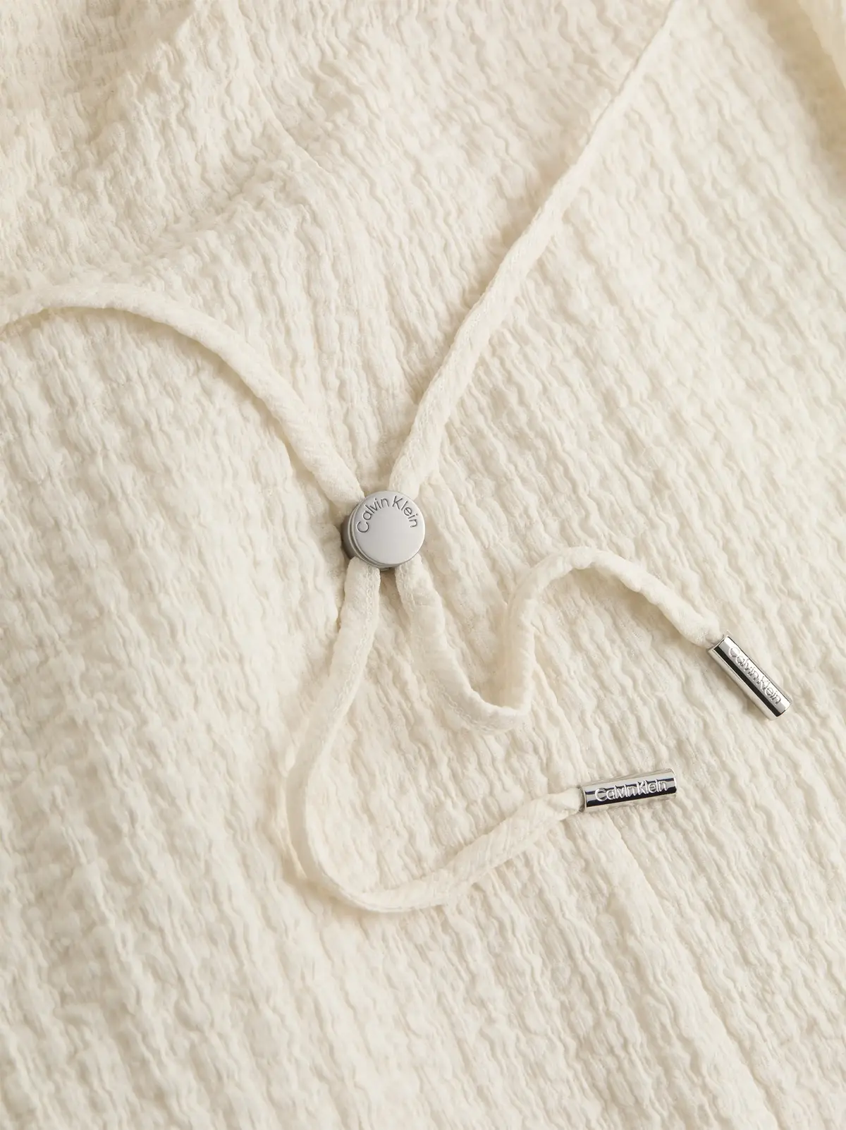 Calvin Klein CRINKLE JERSEY ANKLE, YAS Krem Kadın Elbise-Etek