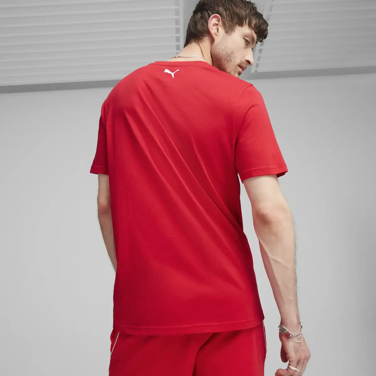 Puma Ferrari Race Big Shld T Clrd Kırmızı Erkek T-Shirt & Polo