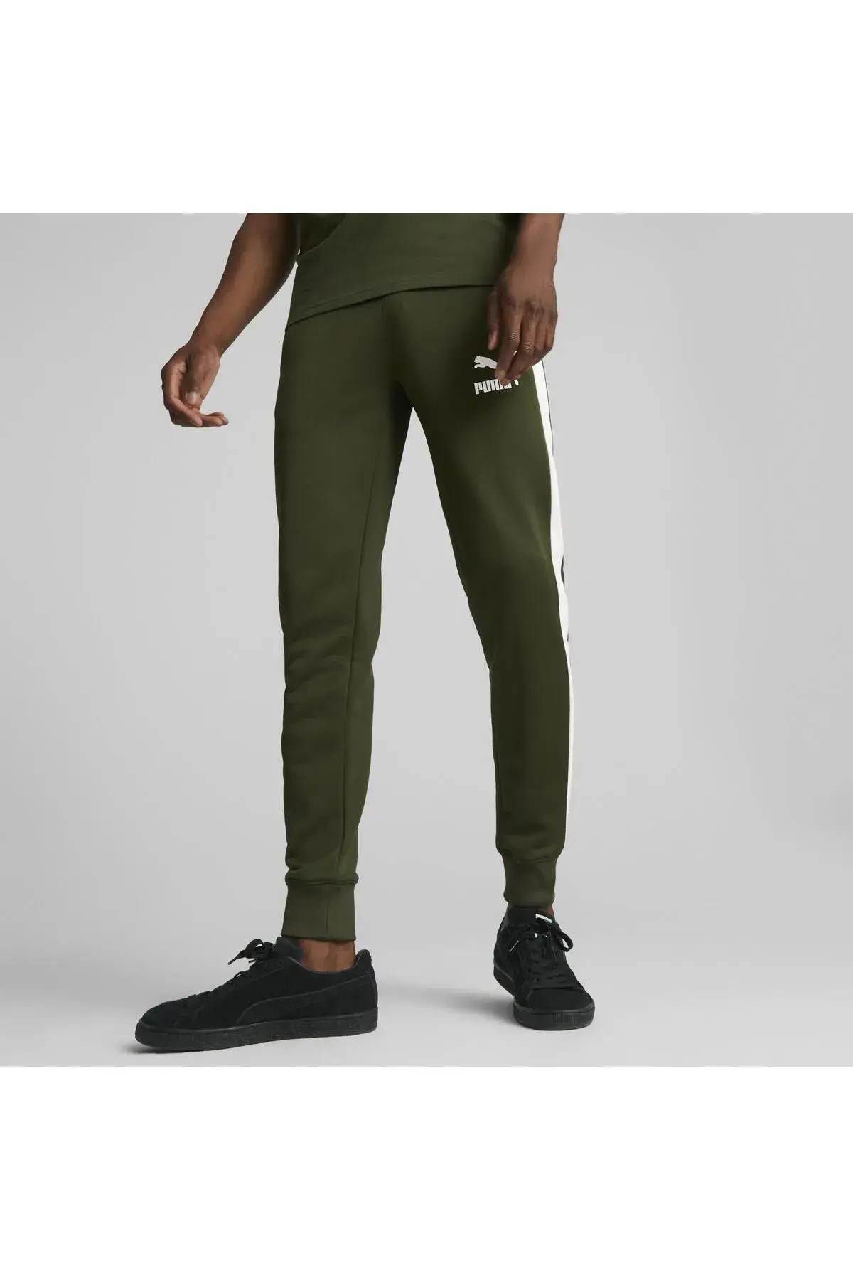 Puma T7 ICONIC Track Pants (s) PT Yeşil Erkek Eşofman Altı