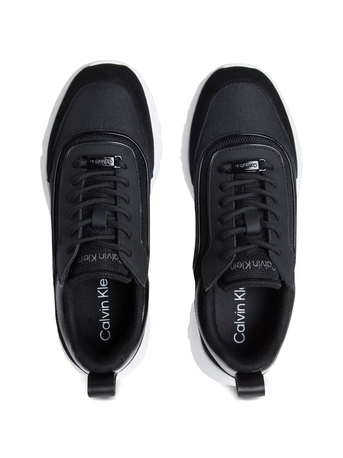 Calvin Klein RUNNER LACE UP MESH, BEH Siyah Kadın Spor Ayakkabı