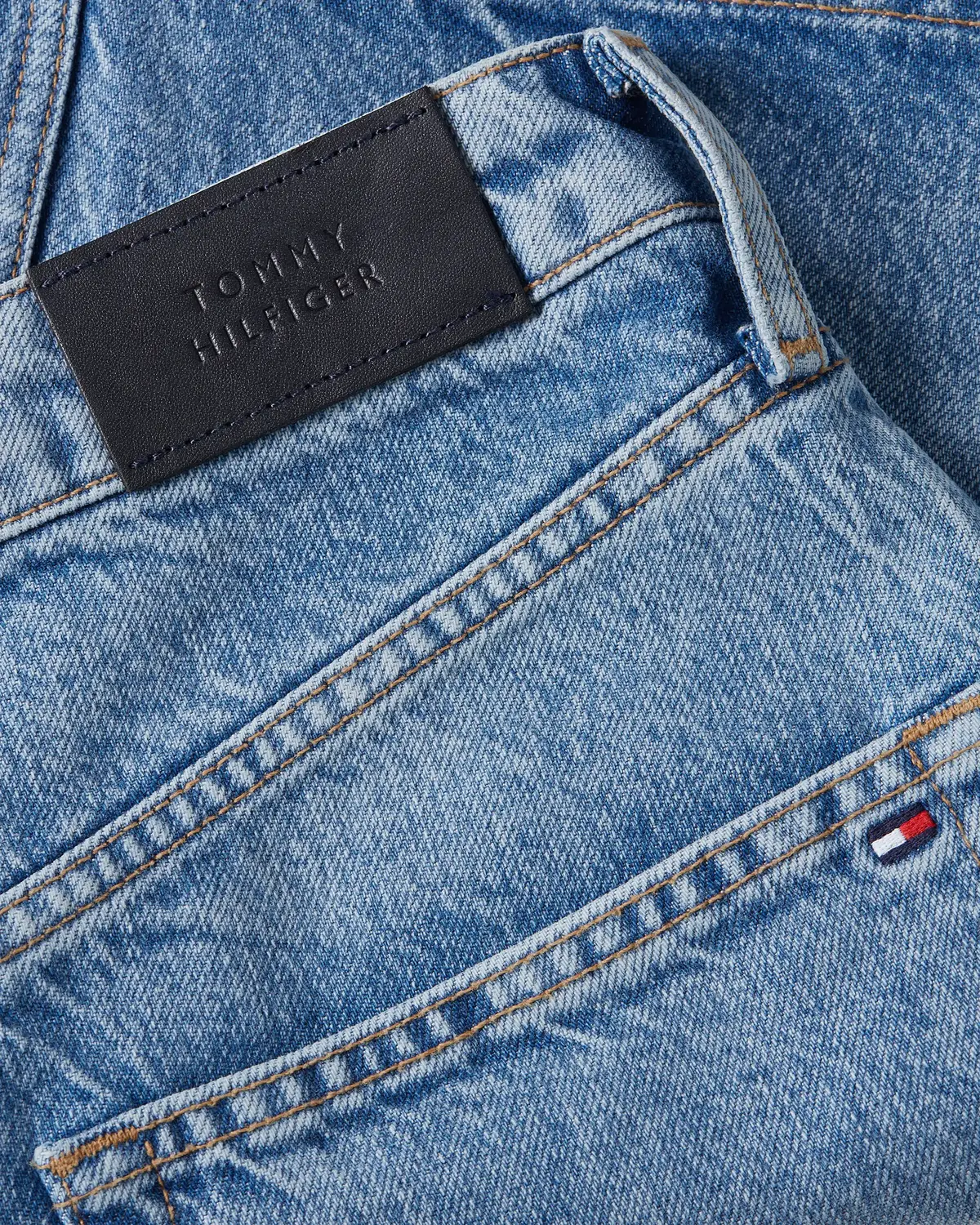 Tommy Hilfiger DNM MINI SKIRT HW AL, 1A8 Mavi Kadın Elbise-Etek