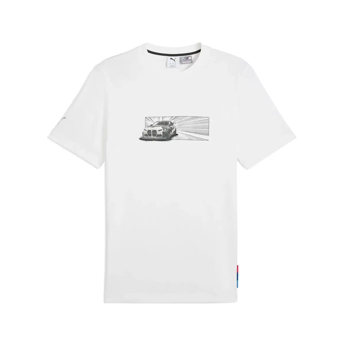 PUMA BMW MMS CAR GRAPHIC TEE Beyaz Erkek T-Shirt