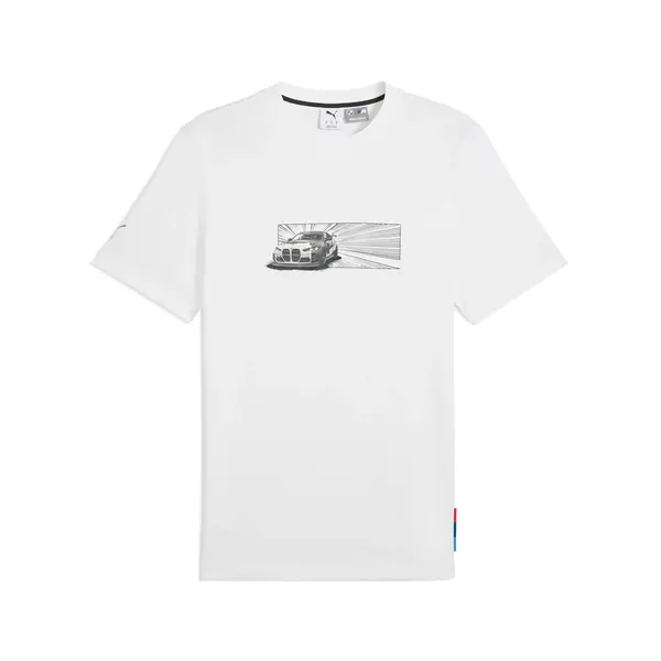 PUMA BMW MMS CAR GRAPHIC TEE Beyaz Erkek T-Shirt