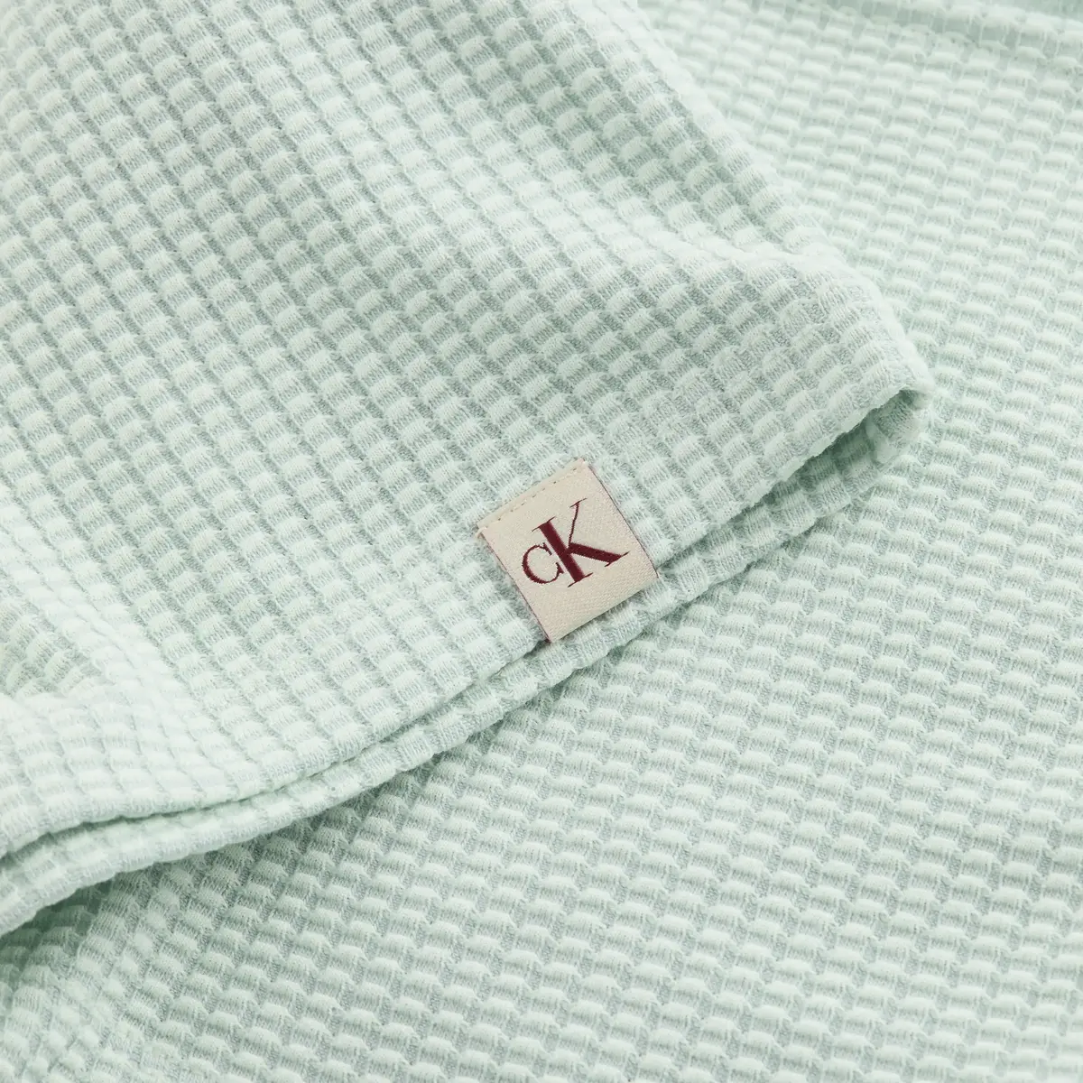 Calvin Klein WAFFLE TEXTURE HALTE, CDV Yeşil Kadın T-Shirt & Polo