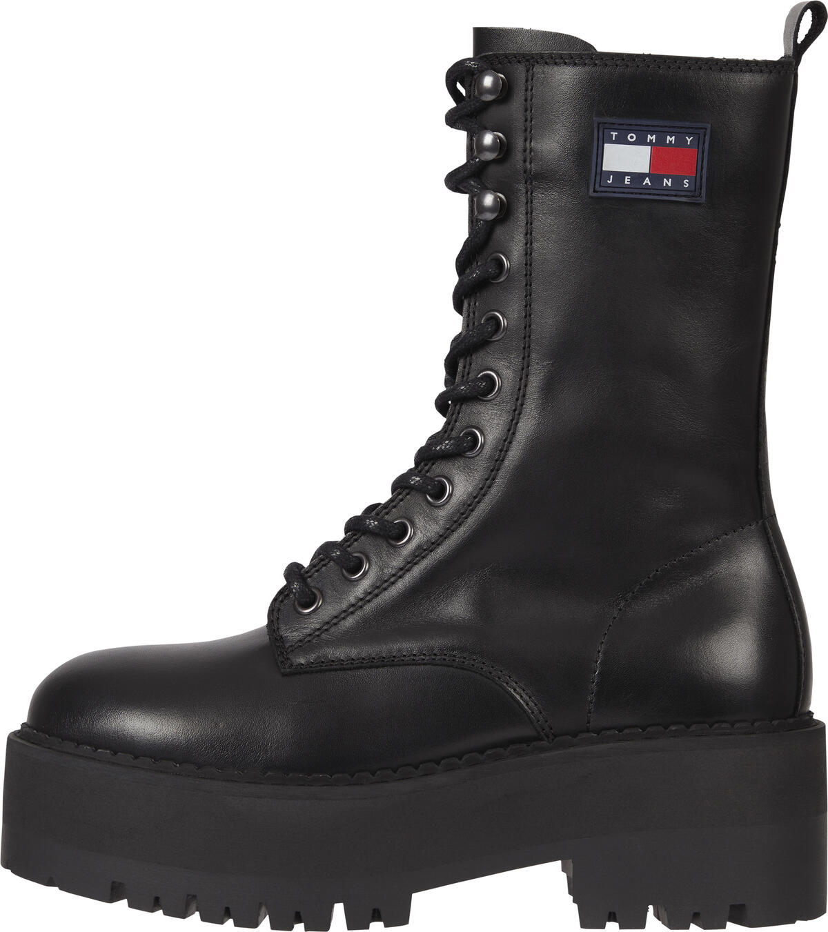 Tommy Hilfiger TOMMY JEANS FLATFORM Kadın Siyah Bot