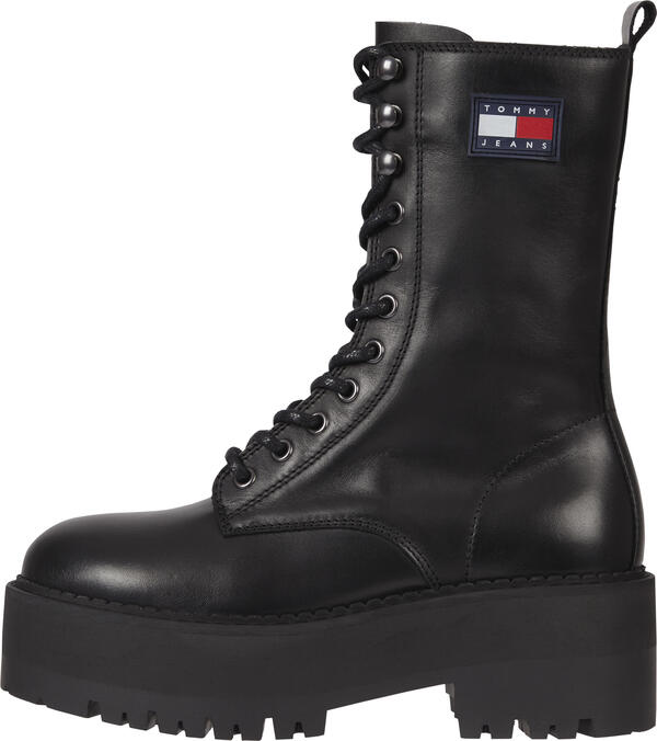 Tommy Hilfiger TOMMY JEANS FLATFORM Kadın Siyah Bot