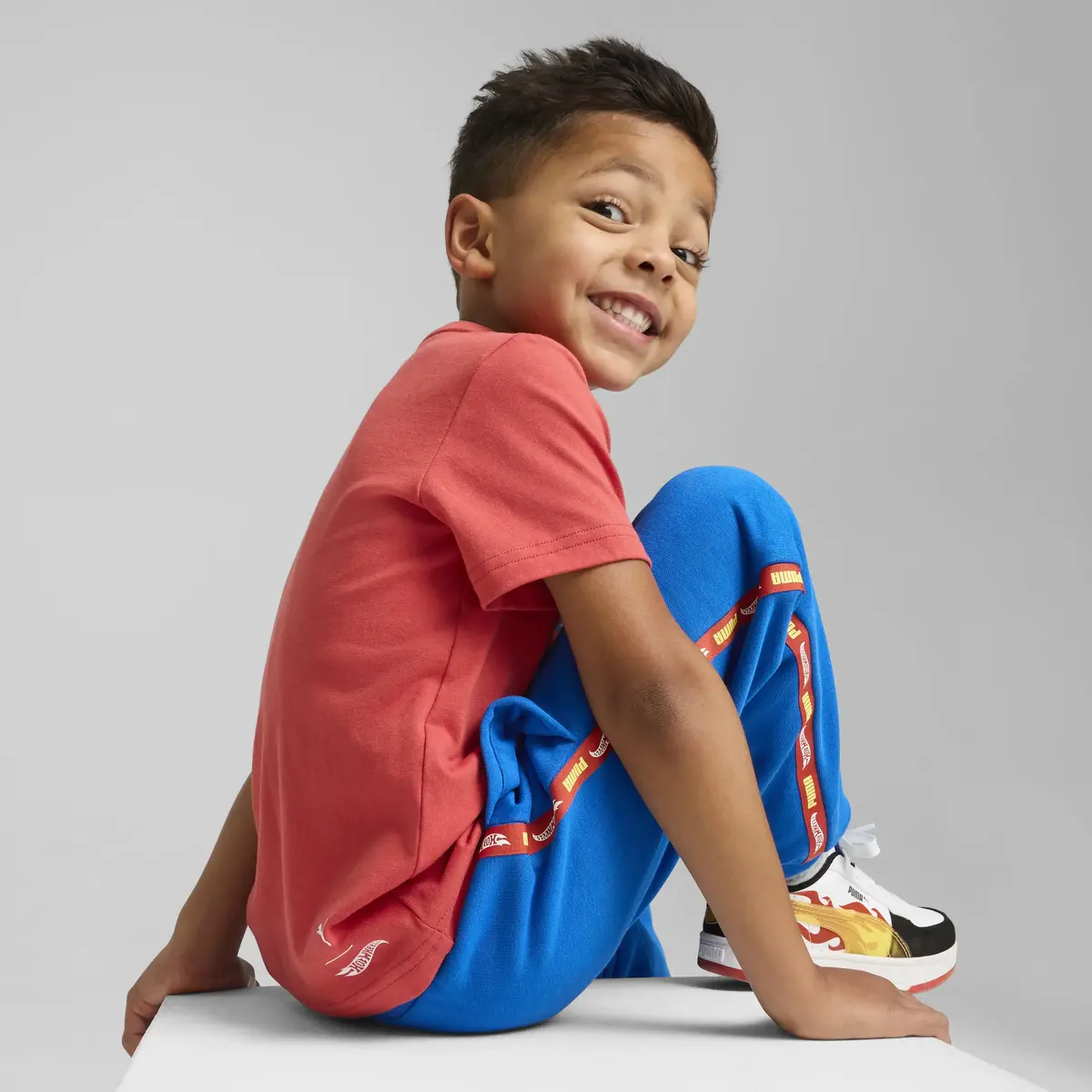 Puma X HOT WHEELS Tee Kırmızı Erkek T-Shirt & Polo