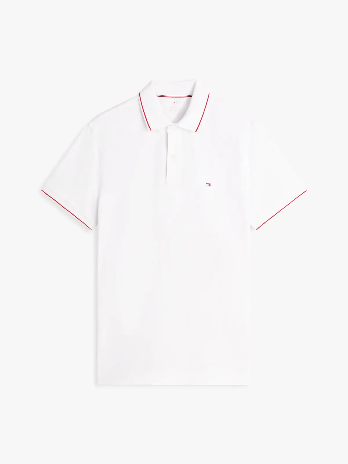 Tommy Hilfiger PERFORMANCE JERSEY R, YBR Beyaz Erkek T-Shirt & Polo