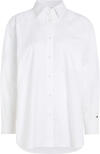 Tommy Hilfiger OXFORD OVERSIZED SHI Kadın Beyaz Gömlek