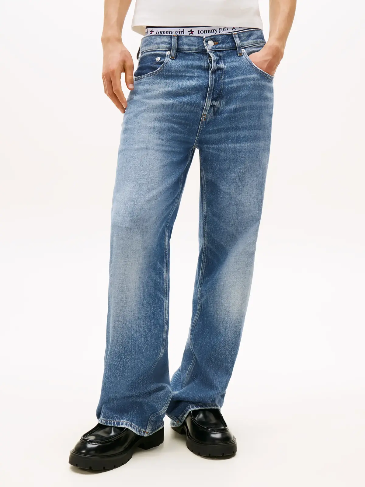 Tommy Hilfiger TOMMY GIRL LR RLXD D, 1A4 Mavi Erkek Jean Pantolon