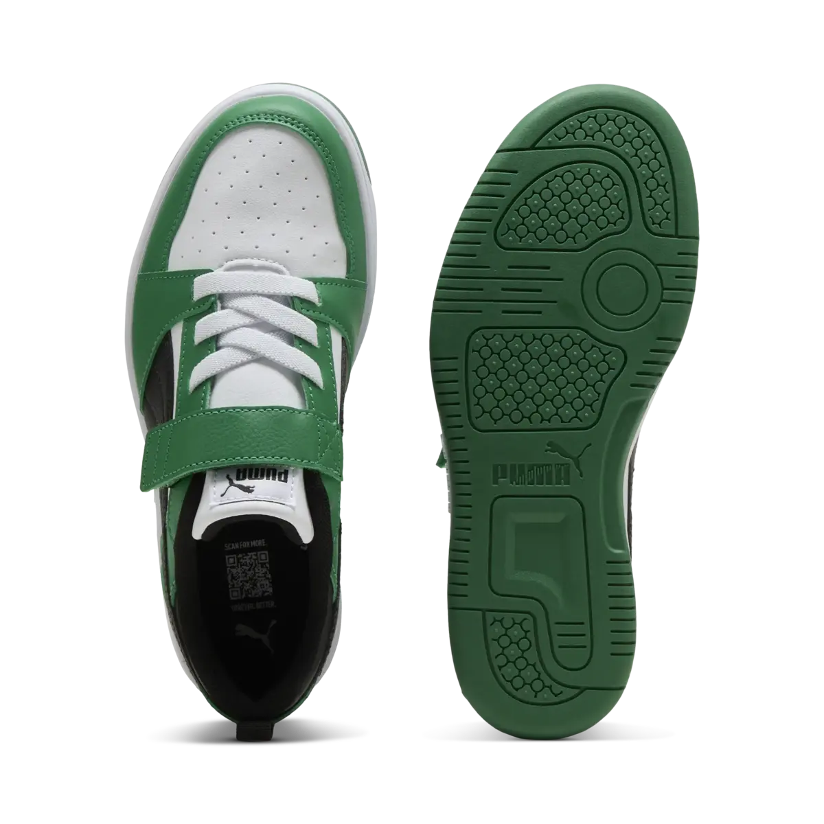 Puma Rebound V6 Lo AC+ PS Beyaz Çocuk Günlük Spor Ayakkabı