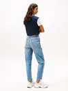 Tommy Hilfiger MOM JEAN UH TPR AI51, 1AB Mavi Kadın Jean Pantolon