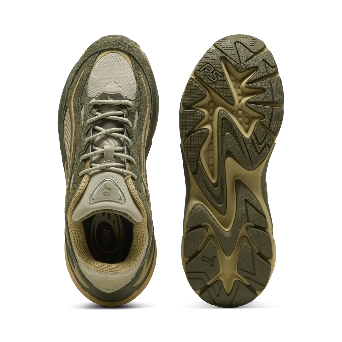 Puma RS Surge Hairy Suede Yeşil Unisex Günlük Spor Ayakkabı