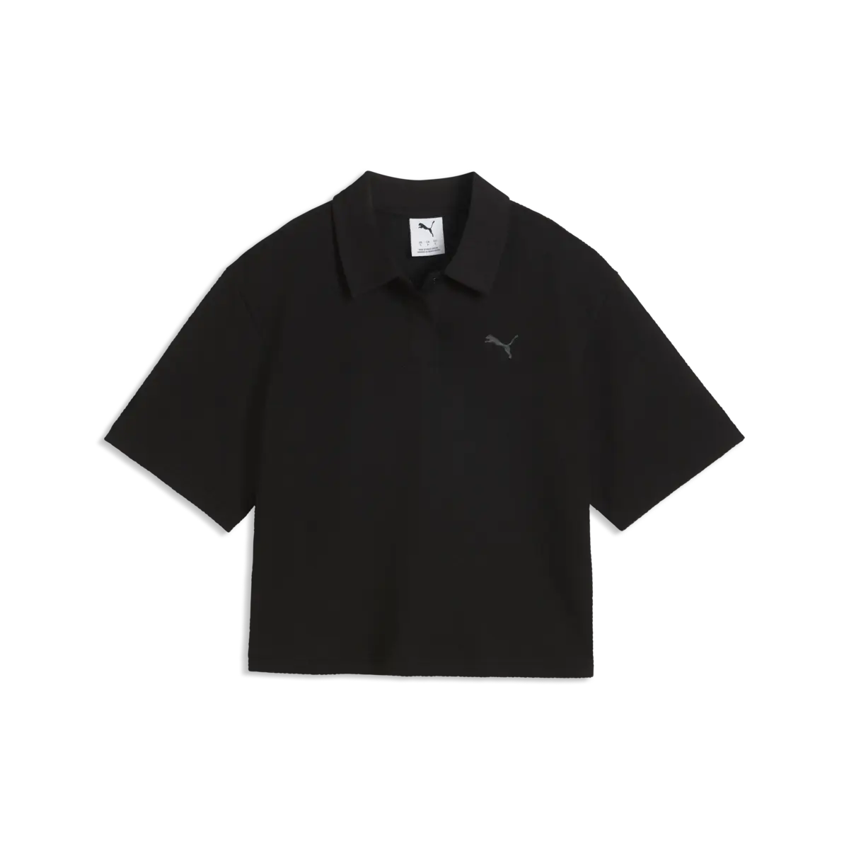 PUMA PUMA CLASS Polo Tee Siyah Kadın T-Shirt