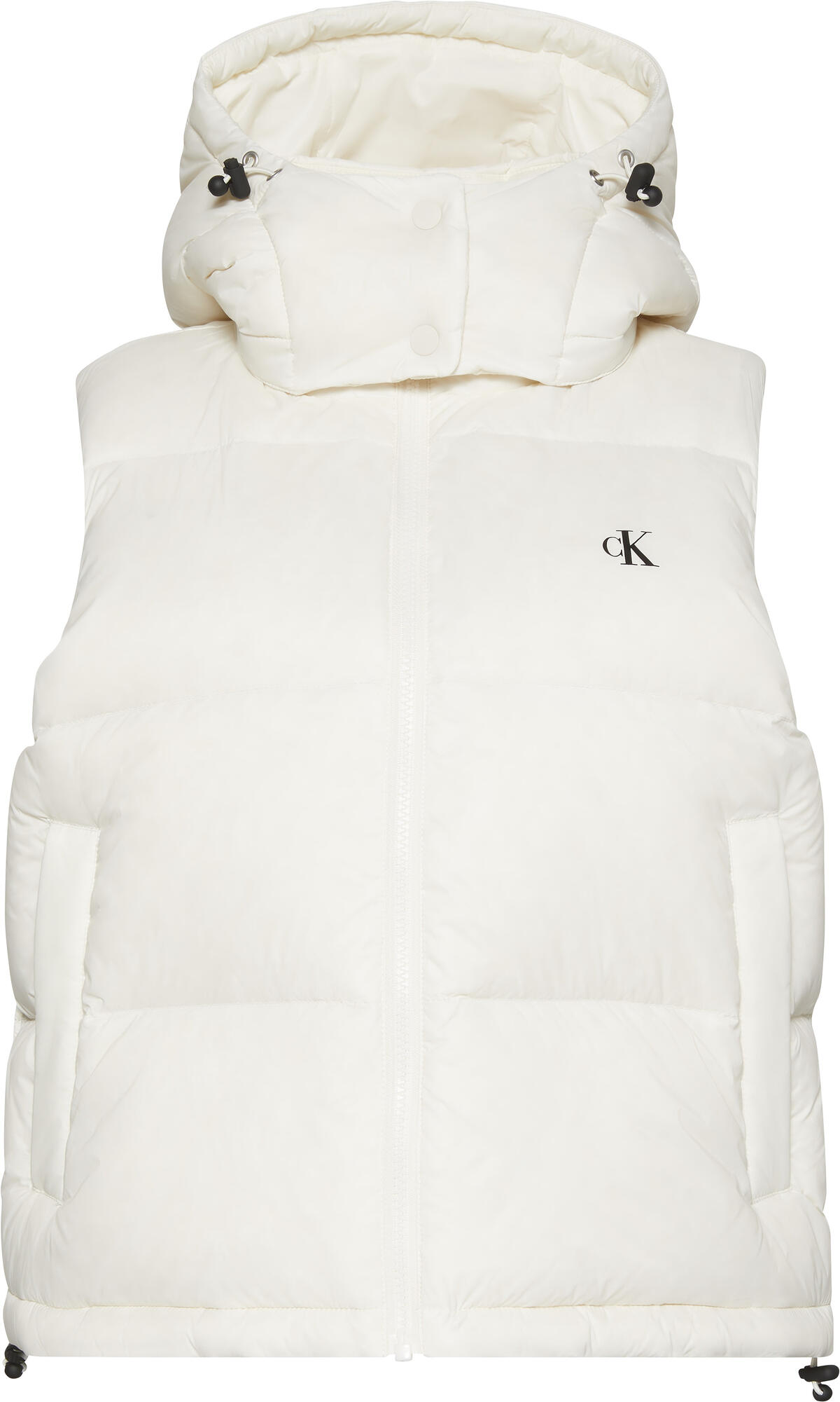 Calvin Klein ESSENTIAL MIDWEIGHT PUFFER VEST Beyaz Kadın Yelek