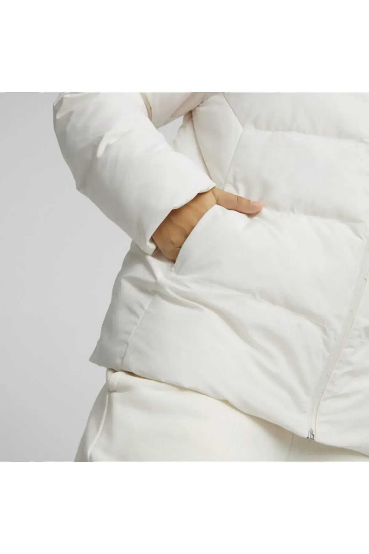 Puma Better Sportswear Hooded Puffer Bej Kadın Kapüşonlu Şişme Mont