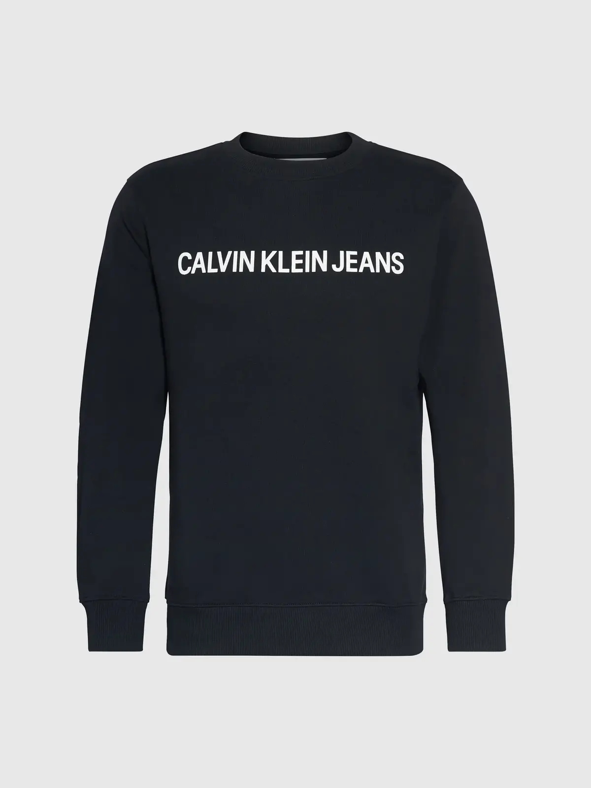 Calvin Klein CORE INSTITUTIONAL L Erkek Siyah Sweatshirt
