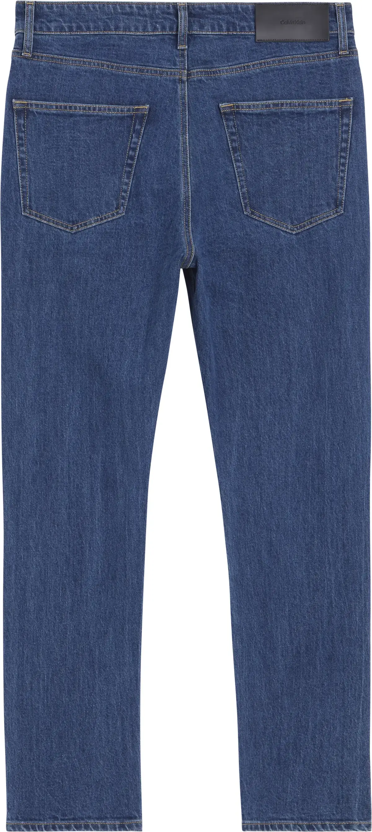 Calvin Klein TAPERED FIT MID BLUE, 1A7 Mavi Erkek Jean Pantolon