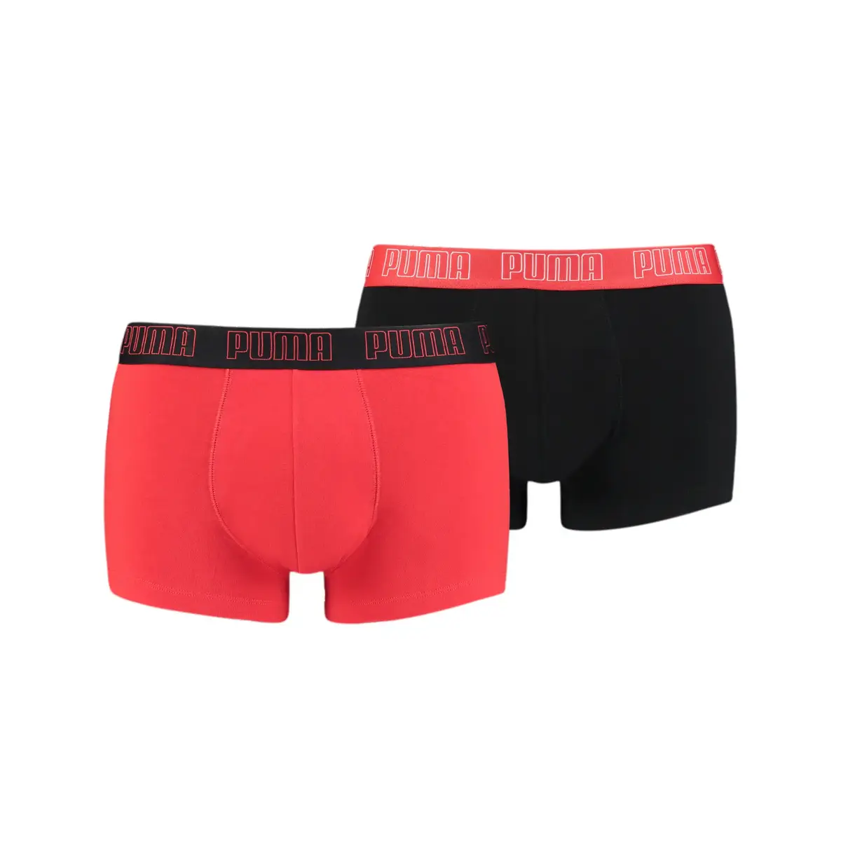 Puma PUMA BASIC TRUNK 2P red / black Kırmızı Erkek 2'li Boxer