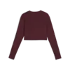 Puma W PUMA SHAPE CROPPED LS Bordo Kadın Antrenman T-Shirt